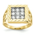 thumbnail image 1 of 10K Yellow Gold Men's CZ Ring, 1 of 2