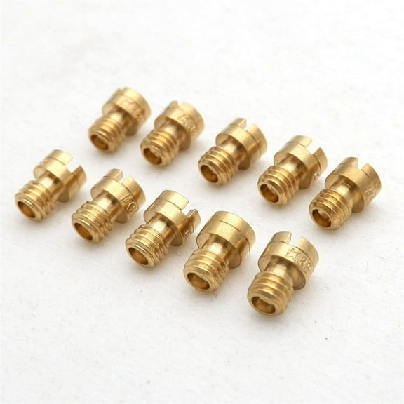 Furulu 10Pcs 4mm Carburetor Main Jet kit For GY6 50cc 139QMB Scooter Carb PZ19 82-105