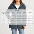 thumbnail image 5 of OGLCCG Girls Fleece Jacket with Hood Full Zip Fuzzy Sherpa Coat Long Sleeve Fall Winter Outwear with Pockets,Drawstring Waist(Gray,12-13 Years), 5 of 6