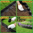thumbnail image 4 of GOTGELIF Landscape Edging 4inch Tall, 100ft No-Dig Landscape Edging Border with 50/120 Spikes Plastic Garden Edging for Landscaping, 4 of 9