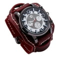thumbnail image 1 of Reloj de pulsera Yinane Punk Retro para mujer Rojo, 1 of 8