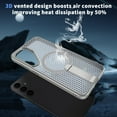 thumbnail image 5 of Magnetic Case for Samsung Galaxy S25 FE Upgraded Stand Cover, Heat Dissipation Design, Magnetic Support Wireless Charging, Military Grade Drop Protection for Samsung Galaxy S25 FE Case, Gray, 5 of 7