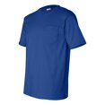 thumbnail image 2 of Adult 6.1 oz., 100% Cotton Pocket T-Shirt ROYAL BLUE 4XL, 2 of 5