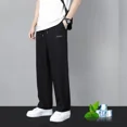 thumbnail image 2 of Pantalones de verano rectos para hombre, pantalones deportivos finos, lisos, drapeados, oferta de bienvenida, pantalones de entrenamiento estéticos, precio barato y caliente para hombres, 2 of 5