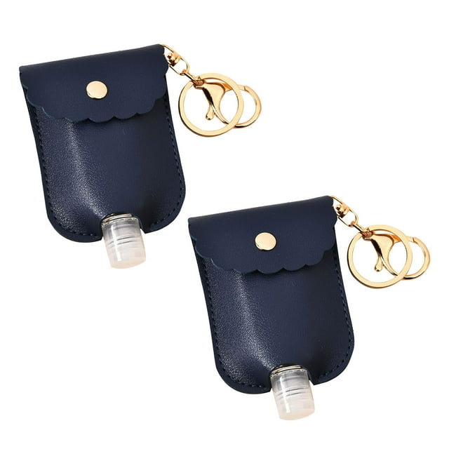 Bovemsi Grand Sac de Désinfectant pour les Mains à Grande Capacité Porte-Clés Bouteille Contenant avec Couvercle pour Rangement Extérieur