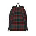 thumbnail image 2 of Lsque Tartan Plaid Pattern Canvas Daypack, Durable Backpack, High-quality Versatile Backpack,Vintage Compact Backpack-Medium, 2 of 6