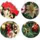thumbnail image 4 of Corona navideña, para colgar, preciosas guirnaldas con bolas, decoración para interior y exterior, fantástica corona con lazo navideño, para puerta, ventana, decoración, 4 of 7