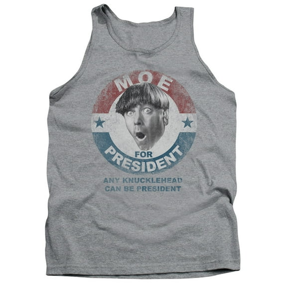 Three Stooges - Moe For President - Tank Top - X-Large