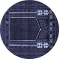 thumbnail image 1 of Ahgly Company Machine Washable Indoor Round Persian Blue Traditional Area Rugs, 5' Round, 1 of 4