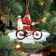 thumbnail image 3 of Xihbxyly Colgante de Papá Noel, Adorable Cachorro de Acrílico, Adorno Colgante para Árbol de Bicicleta, Accesorio para Oficina y Coche, Diseño de Colores Vibrantes, Ideal para Navidad y Acción de Gra, 3 of 6