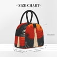 thumbnail image 2 of Lukts Retro Space Rocket Launch Print Portable Lunch Bag, Lunch Bag Picnic Bag - Waterproof, Heat-insulating and Cold-insulating, Suitable for School, Work, 2 of 6