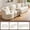 White, variant on FFZ 138"L Modular Sectional Sofa with Bubble Velvet Upholstery, White