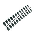 thumbnail image 2 of Qarigey 24 piezas de uñas postizas DIY, estilo Simple, accesorio de moda para mujer, salón de casa, chica, cubierta completa, puntas para Juegos de manicura Verde oscuro, 2 of 5