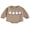 Brown, variant on Newborn Baby Boy Girl Halloween Outfit Ghost Oversized Sweatshirt Romper Casual Long Sleeve Jumpsuit Cute Fall Clothes