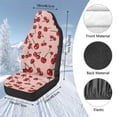 thumbnail image 7 of KUIFORTI Red Cherries Car Seat Covers Non-Slip Seat Covers Front Seats Only Elastic Fabrics Full Protection Car Accessories Flannel Suitable for Most Cars,SUV, 7 of 7