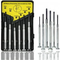 FACEGA 6PCS Mini Screwdriver Set,Small Screwdriver Set with 6 Different Size Flathead and Phillips Screwdrivers,Precision Screwdriver Set for Jewelry,Watch,iPhone,Eyeglass Repair