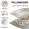 thumbnail image 5 of Lumbar Pillow Covers 20x12 Inch Set of 2, Orange Green Eucalyptus Leaves Waterproof Outdoor Pillow Covers, Fall Botanical Watercolor Decorative Cushion Pillowcases for Couch, Sofa, Bed, Garden, Patio, 5 of 9
