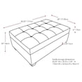thumbnail image 4 of Atlin Designs Ottomane de Rangement en Marron, 4 of 4
