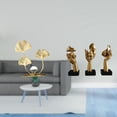 thumbnail image 2 of Estatua de hojas para estantería, escultura de hojas de resina, estatuas de pensadores, decoración de mesa, regalo de cumpleaños o inauguración de cas, 2 of 8