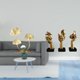 thumbnail image 2 of Estatua de figura,Estatuas de hojas y flores de metal,esculturas decorativas,Figuras decorativas para el hogar,para estante,mesa o vitrina.,Estatuas de pensadores,Estatuas de, 2 of 8