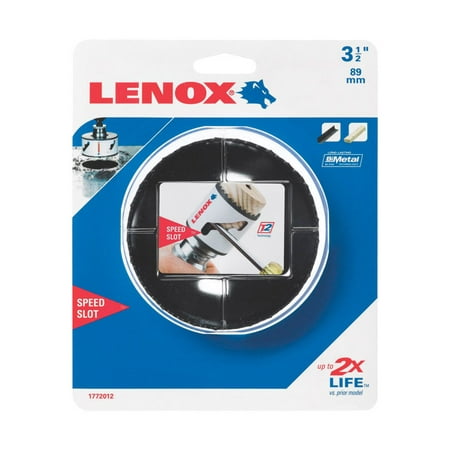 

Lenox Speed Slot 3-1/2 in. Dia. x 1.5 in. L Bi-Metal Hole Saw 1/2 in. 1 pc.