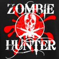 thumbnail image 3 of CafePress - Zombie Hunter Women's Dark Pajamas - Women's Short Sleeve Print T-Shirt and Pants Dark Cotton Pajama Set, 3 of 7