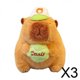 thumbnail image 1 of 3xCapybara Bolso Colgante Dibujos Animados Decoración Del Hogar Capybara Peluche Para Niños Sujetar La Pelota, 1 of 8