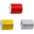 thumbnail image 3 of 3Pcs Self Adhesive Tape (5Cm X 3M) Reflective, Reflector Safety Warning Tape, Safety Mark for Car/Motorcycle/Bike/Night Activity, 3 of 3