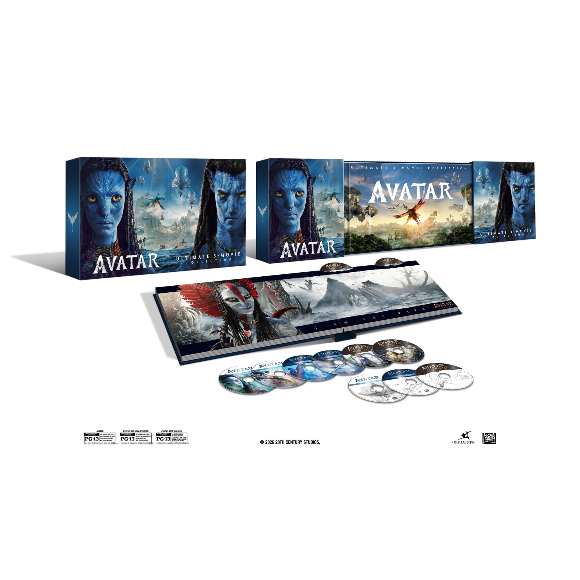 Avatar 3-Movie Collector’s Edition (4K Ultra HD + Blu-ray + Digital Copy) 20th Century Studios, Action & Adventure, Fantasy, Sci-Fi
