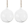 thumbnail image 1 of Miangastore 2 Pcs Globe en Verre Transparent Terrarium Suspendu pour Plantes Aériennes, 1 of 8