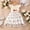 White, variant on Girls Dresses Casual Sleeveless Mesh Dress Featuring Cartoon Strawberry and Cherry Print with Elastic Waist for Comfortable Playwear Suitable for Toddlers 2 to 7