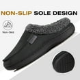 thumbnail image 5 of Ecetana House Slippers for Men Memory Foam Fuzzy Slippers Non Slip House Shoes for Men Indoor/Outdoor, 5 of 7