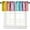 Wood-13, variant on Rustic Rainbow Wooden Valance Curtain Colorful Farmhouse Multicolor Wood Country Rod Pocket Valance Window Treatments 1 Panel Short Curtains for Kitchen Living Room Decor 54x18 in