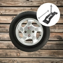 MLINS Wall Mount Spare Tire Carrier for Trailer 1 Set Mount Bracket for Enclosed Trailer Convenient Spare Tire Rack