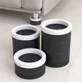 thumbnail image 2 of relayinert 4 Pieces Plastic Bed Furniture Riser Frame for Legs Black Feet Bed Table Couch, 2 of 3