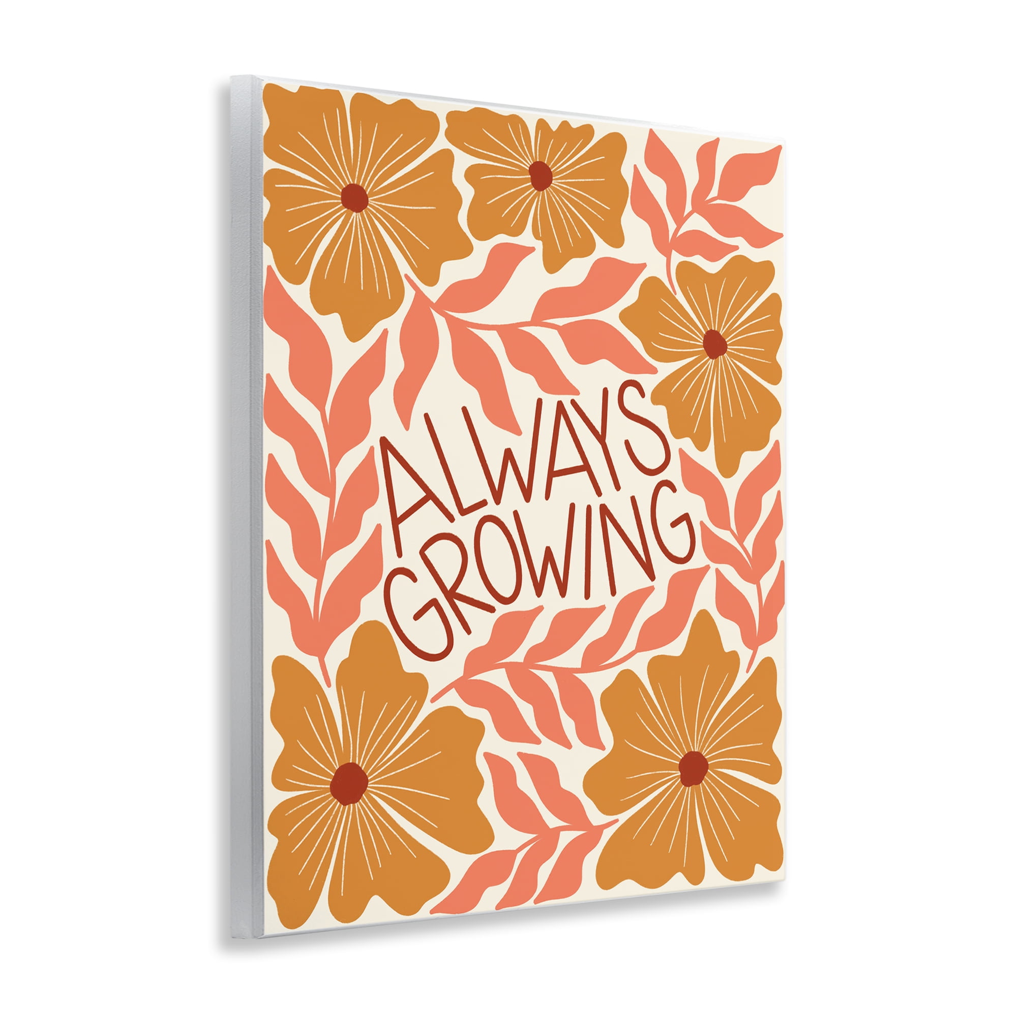Stupell Industries Always Growing Funky Florals Plants & Flowers Painting Unframed Art Print Wall Art, 11 x 14