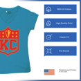 thumbnail image 6 of Kansas Shield Women's V-Neck T-shirt Champions Game Day Fantasy Football K.C. Fan, 6 of 7