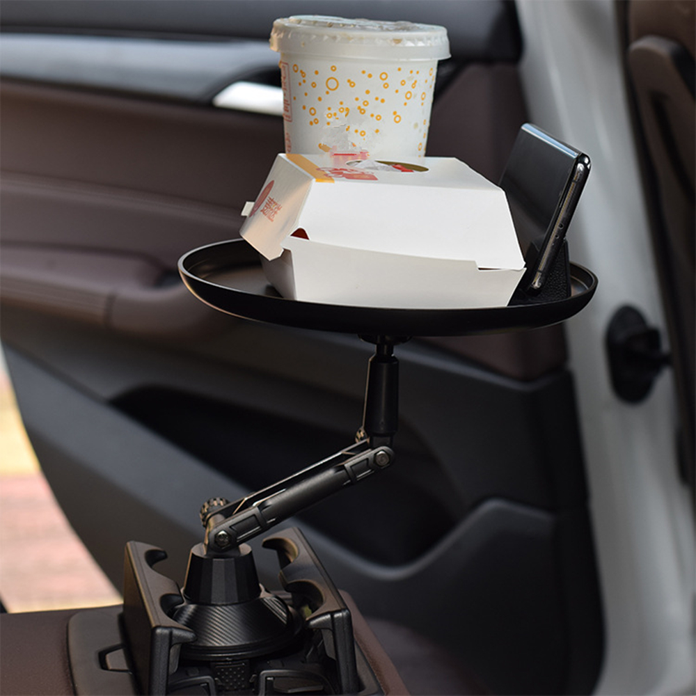 Acaigel 360 Degree Rotation Holder Tray Table with Phone Slot and Swivel Arm For Car