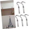 thumbnail image 5 of 5pcs Expansion Hook Concrete Wall Anchors Eye Hooks Stainless Steel s Hooks Brick Open Hooks Cup Ceiling Hook Hanging Hooks Manhole Cover to Rotate 304 Stainless Steel, 5 of 5