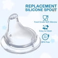 thumbnail image 2 of Boquilla de silicona de repuesto, paquete de 8 unidades, compatible con las copas NUK, 2 of 7