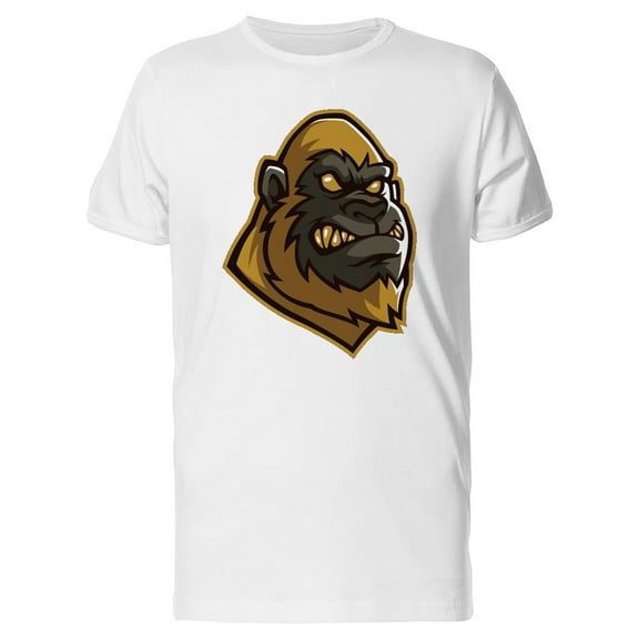 Grunge Angry Golden Ape Gorilla T-Shirt Men -Image by Shutterstock, Male Large