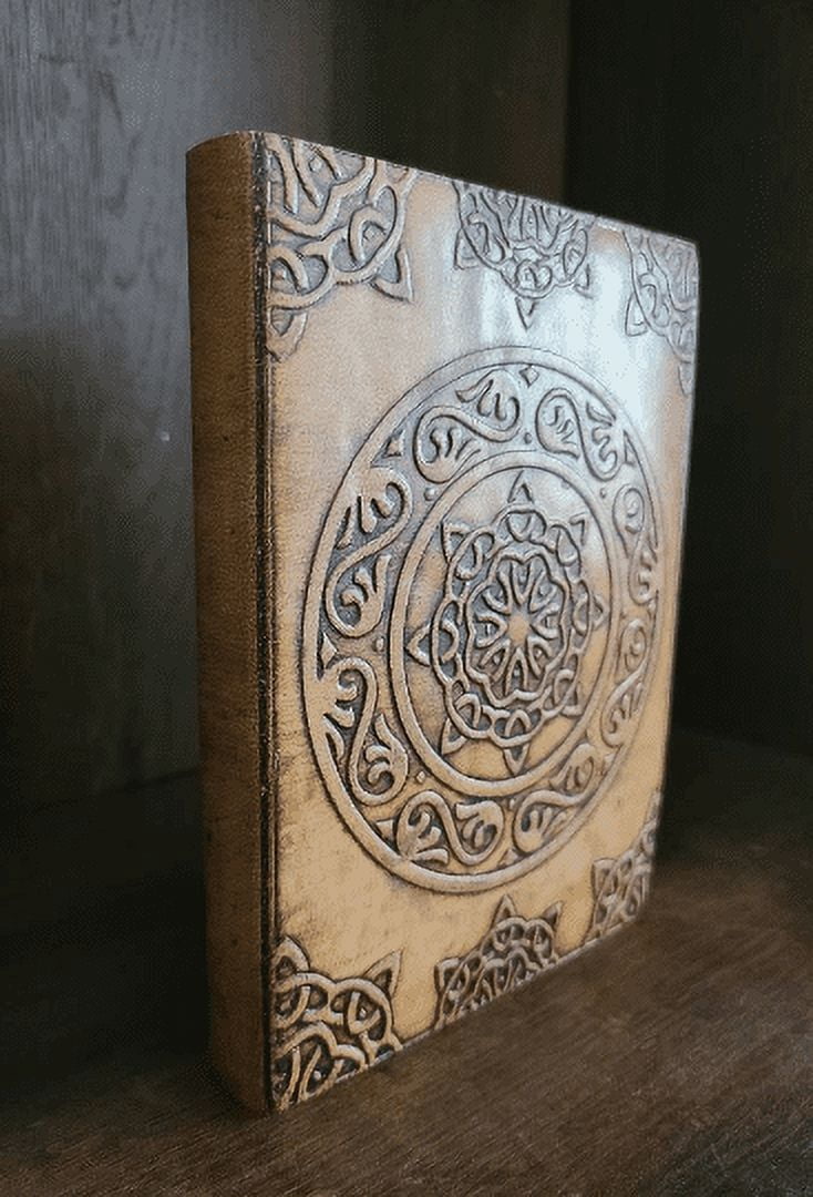 Status Co. Mandala Leather Book Journal, Leather Book Journal, Mandala Notebook, Leather Notebook, Leather Mandala Journal, Mandala Writing Journal