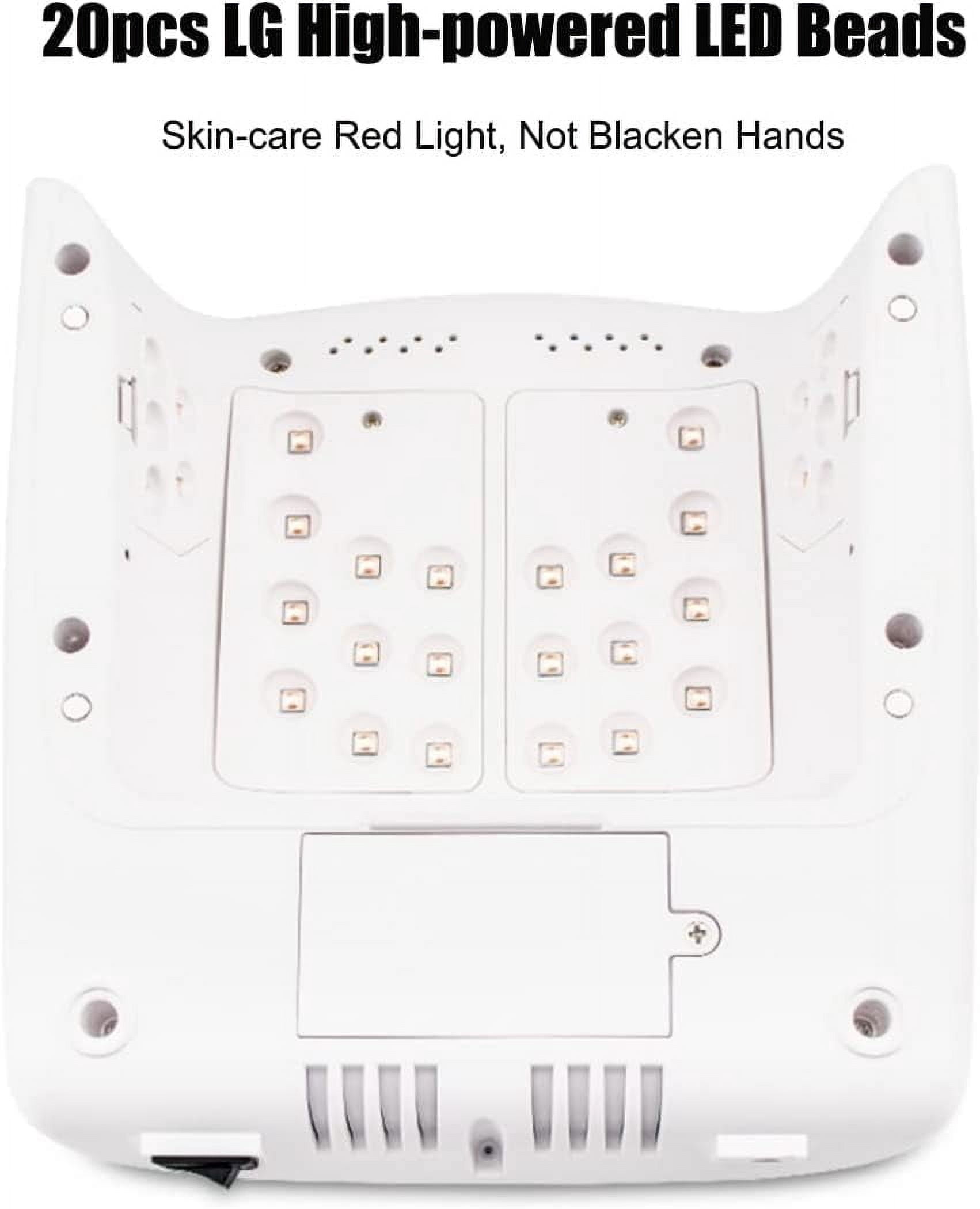 Gel UV Nail Lamp, 48W UV LED Nail Dryer Light for Gel Nails Polish Manicure Professional Salon Curing Lamp with Timer Setting Sensor