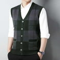 Male Autumn/Winter New Knitted Vest Sweater Fashion Pattern Casual V