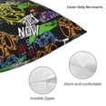 thumbnail image 4 of Rateoe Game Joysticks Pattern Throw Pillow Cover Premium Pillow Stuffer Sham Square for Decorative Cushion Bed Couch Sofa(Pillow insert not included), 4 of 8