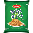 thumbnail image 2 of Bikaji Soya Sticks (Crispy and Spicy) 140g, Pack of 12, Indian Snacks, 2 of 5