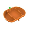 thumbnail image 2 of Guozer Pumpkin Silicones Dinner Plates Placemat Tray Compartmentalized Tableware Suction Cup Bowl Dinner Plates Supplemental Bowl, 2 of 6