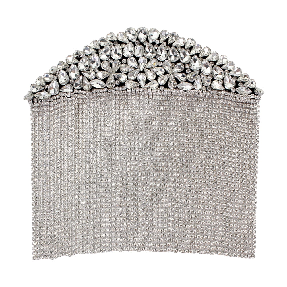 Handmade Epaulette Beading Tassel Rhinestones Crystal Floral Shoulder Epaulettes Patches Blazer Accessories with Brooches Pin back 2 Pieces