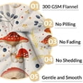 thumbnail image 4 of Mushroom Blanket for Mushroom Lovers, 50 x 40 Inches Soft Fuzzy Blanket for Girls Boys, Cozy Beige Blanket, Warm Flannel Throw Blankets Bed Bedding Room Decor, Camping, Travel, Chair, 4 of 6