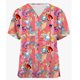 thumbnail image 4 of Camiseta de uniforme de enfermera con cuello en V para mujer, blusa de moda coreana de Disney para mujer, camiseta de bolsillo 2023 para mujer Yk2, 4 of 4